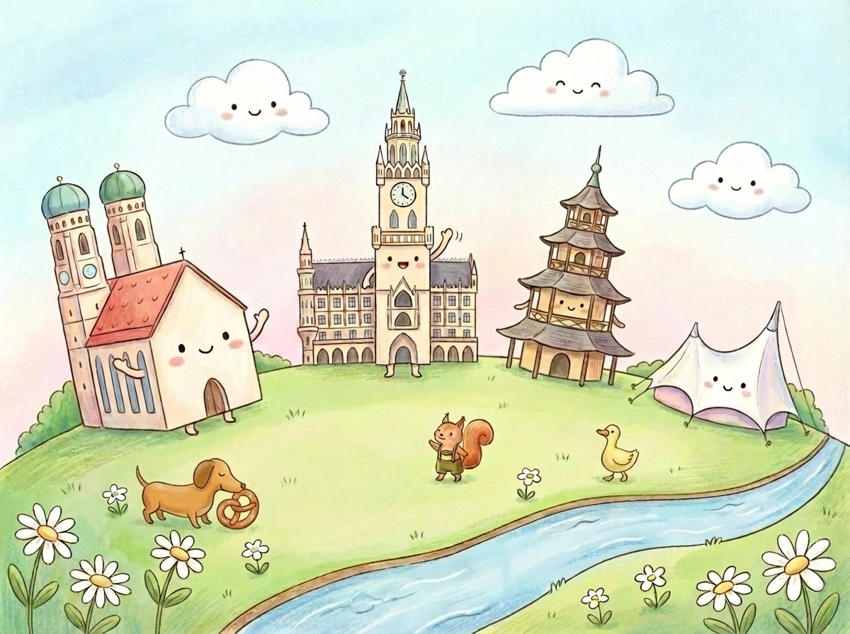 Bored in Munich illustration