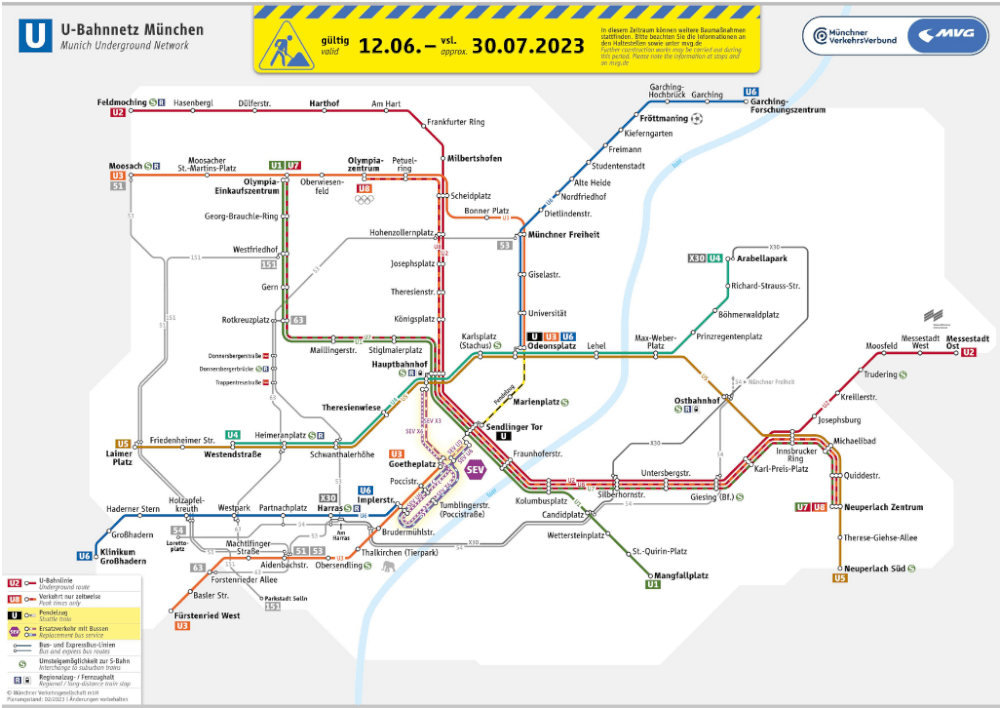 Featured image for article: Better Prepare! A Munich Ubahn Temporary Closure Is Coming!