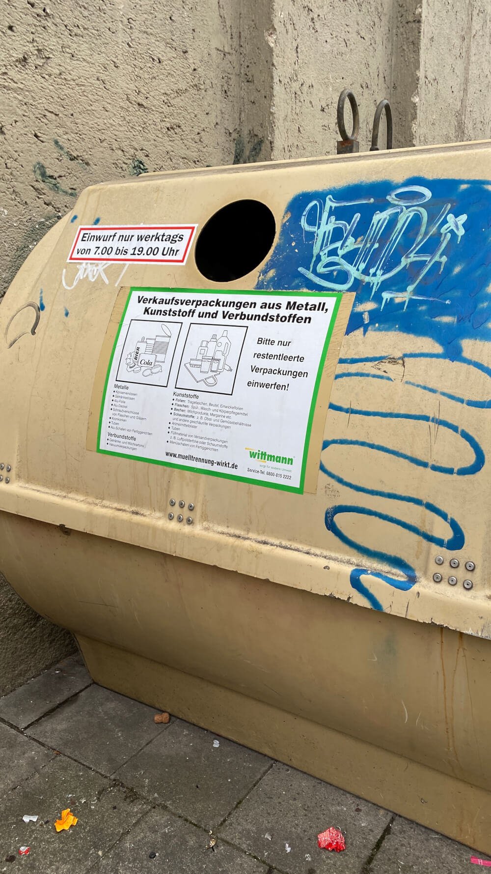 Recycle in Munich Recycling islands