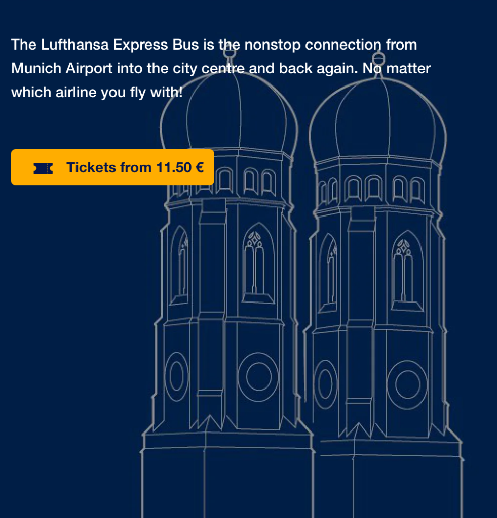 Munich Airport Lufthansa Express Bus