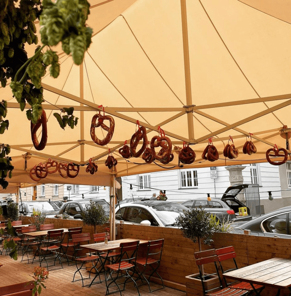 Weisswurst in Munich Kaisergarten