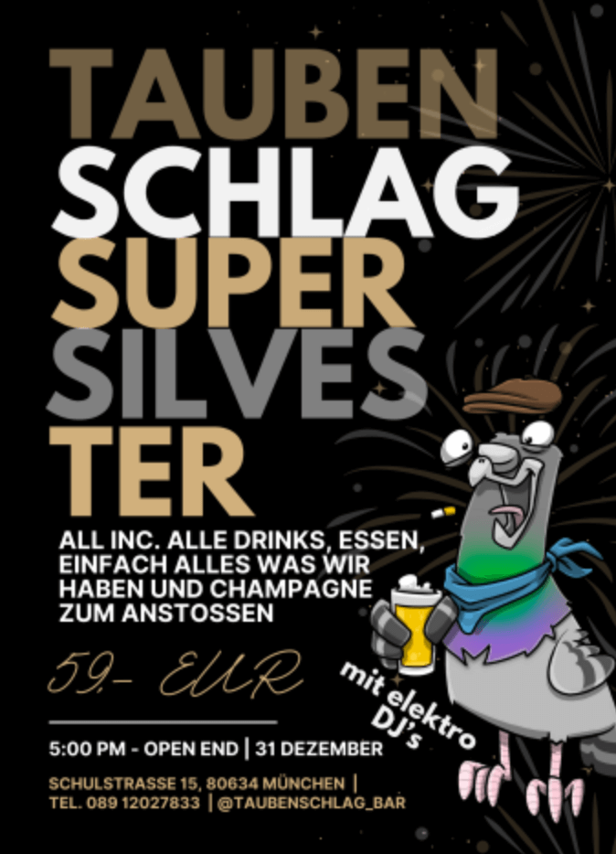 NYE Dinner Taubenschlag